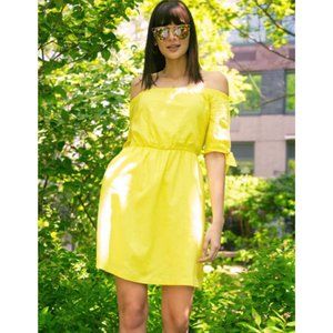 NY&Co Linen-Blend Off-the-shoulder Shift Dress